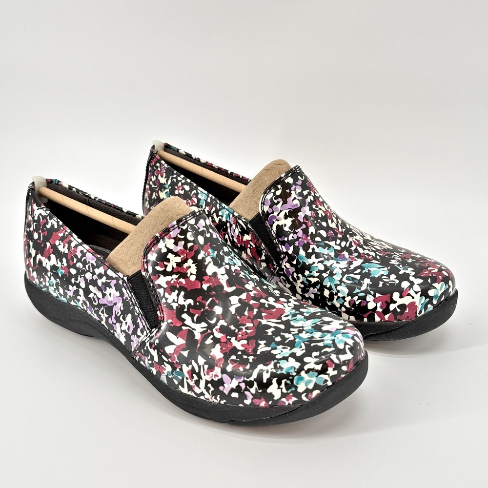 Dansko Nora Petals Leather Slip On‎ Loafer Casual Comfort Shoes Floral Size 37 - Picture 10 of 12
